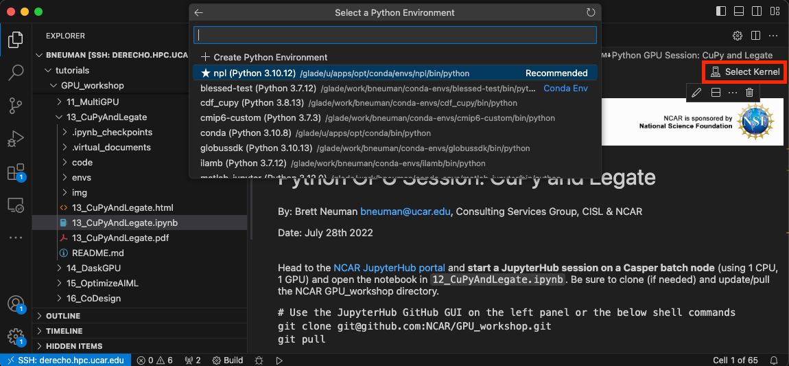Kernel Select
